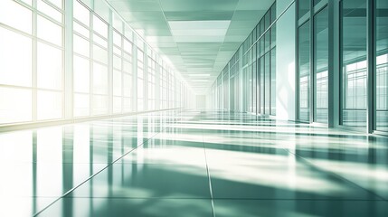 this is an image of a hallway in a office.