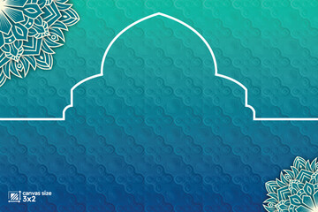 abstract islamic background with mandala and pattern