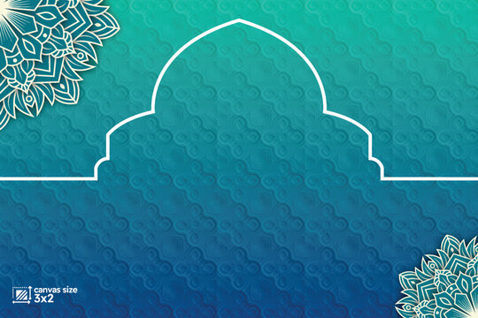 abstract islamic background with mandala and pattern