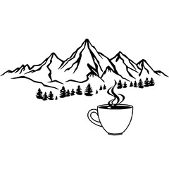 Coffee and mountains