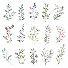 A seamless floral pattern with flowers and leaves inspired by nature for decorative design and wallpaper