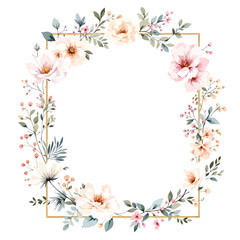 Romantic pastel flower composition designed for invitations announcements and elegant prints