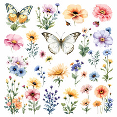 seamless pattern with butterflies