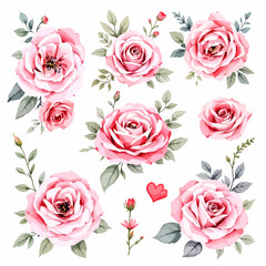 Seamless vector pattern with pink and red rose blossoms and petals for a vintage floral wedding background or Valentine nature decoration