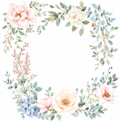 Naklejka premium frame with roses