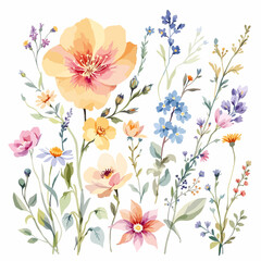 Seamless vector illustration of a vintage floral pattern featuring pink blossom flowers and green leaves for a decorative nature wallpaper design