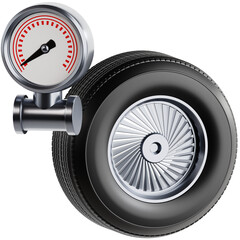 Tire Pressure Gauge Close-up