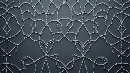 Elegant frosty pattern on dark background for design inspiration
