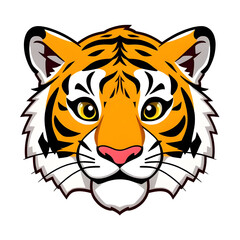 tiger head vector pack, hand-drawn tiger face illustration, tiger head roaring clipart, tiger head digital vector illustration, tiger head stylized vector clipart, tiger head mascot illustration, tige