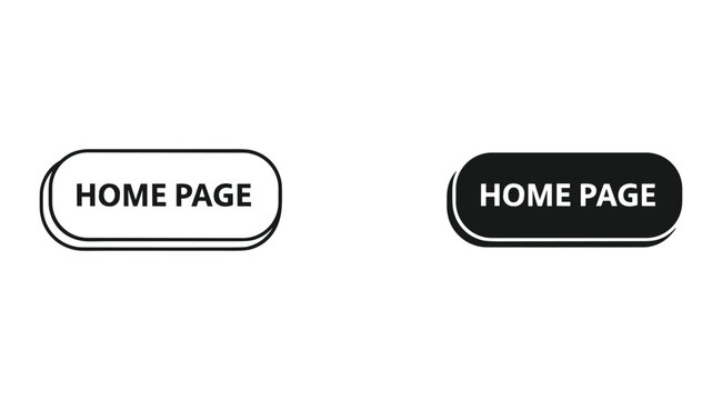 Home page button icon black white
