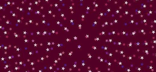 Colorful tiny striped stars, lively repeating wallpaper, playful sparkling wide background