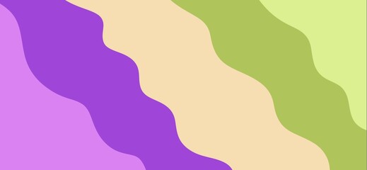 Colorful wavy flowing patches, soft abstract wallpaper, gentle vibrant wide background