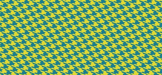 Houndstooth style motifs, classic repeating wallpaper, bold contrasting wide background