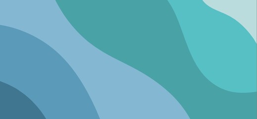 Simple wavy color patches, smooth abstract wallpaper, gentle minimal wide background