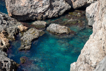Rocky coast of the Mediterranean sea