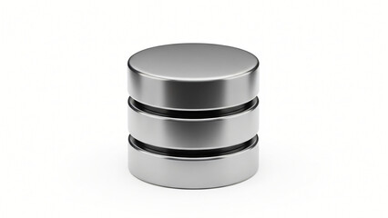 a metal container with a lid on top of it