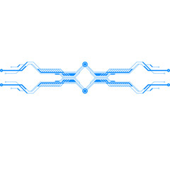 Futuristic Tech Divider Line