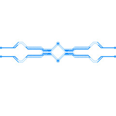 Futuristic Tech Divider Line