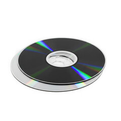 Cd disc isolated on transparent background