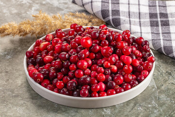 Sweet and sour fresh cranberry