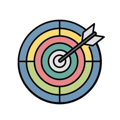 Minimal target and arrow icon