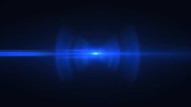 Dynamic vibrant blue light streak with an ethereal glowing energy effect, creating a futuristic visual that implies speed and digital motion in a dark, expansive space