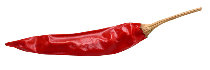 dried red chilies isolated, transparent PNG, PNG format