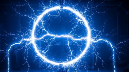 Electrical storm in a circular pattern