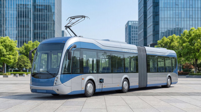 Electric Hybrid Bus Clean Energy Concept