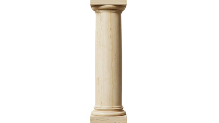 Isolated classical architectural column stands upright, antique style, interior element © Maria