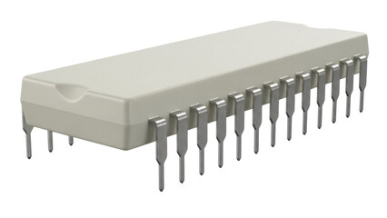 Isolated Integrated Circuit Chip, DIP, Semiconductor, Through Hole, Metal Legs, Technology Component