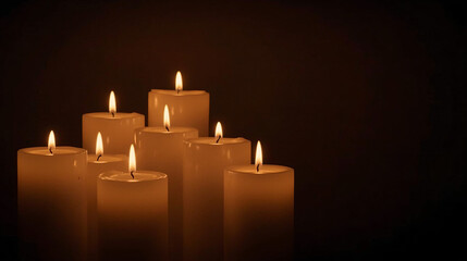 Warm Gathering - Multiple Candles Creating Emotional Comfort