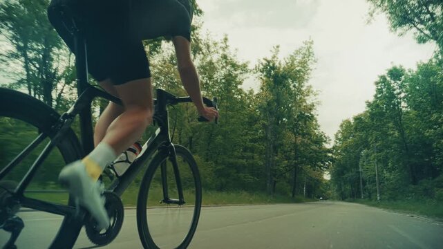 Fit athlete sport workout training cycling triathlon competition	