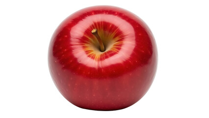 Isolated red apple on display, a healthy fresh fruit for eating and delicious snack