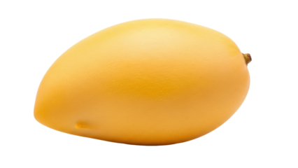 Isolated Alphonso mango fruit on display for healthy eating and cooking food themes. Tropical delicacy