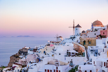 Fototapeta premium oia village in santorini island greece