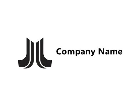 Modern company logo design with stylized lettering
