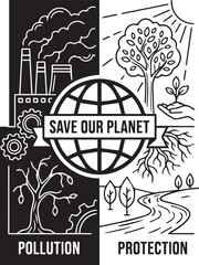 Hand drawn vintage vector illustration of an abstract floral background featuring a retro doodle pattern and grunge sketch design elements in a cartoon art style set