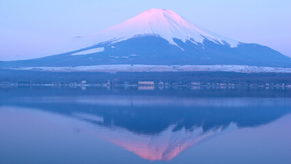 山中湖から見た富士山
