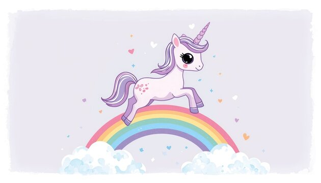 cute wallpapers for girls pastel unicorn jumping over rainbow