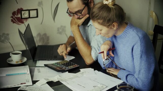 Unpaid Bills. Overdue Payments And Tax Documents