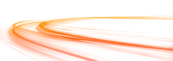 Bright neon speed lines spiral and swirl across a white urban background. Flowing light ribbons illustrate fast motion and energy dynamics. Futuristic abstract design presented in png.