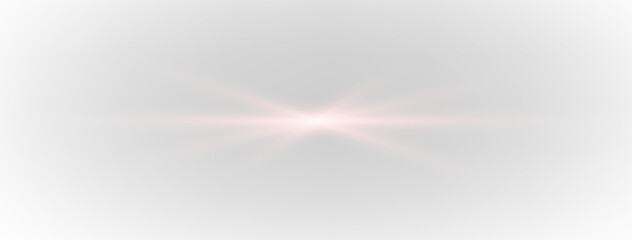 Dynamic horizontal purple light lines PNG with motion speed flow. Laser beam stripes, violet star...