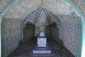 Tomb of Allah Quli Muhammad Bahadirkhan, Pahlavan Mahmud Mausoleum, Itchan Kala,  Khiva, Xorazm Region, Uzbekistan, Central Asia
