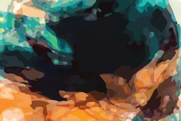 Brush art vector design background