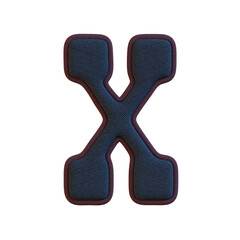 Western Fabric 3D Alphabet or PNG Letters