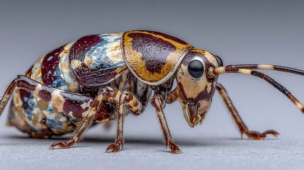 close up of a bug on wood