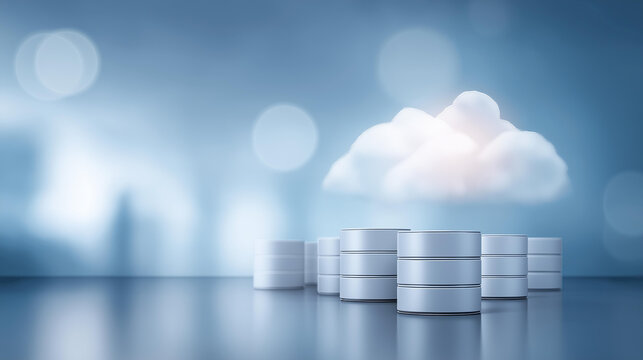 Cloud storage technology visualization, online data repository, internet-based file storage, digital information backup, remote server access, distributed computing infrastructure,