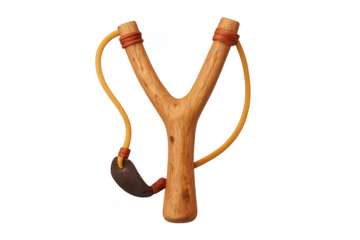 Wood slingshot toy for classic outdoor play