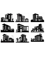 Fototapeta premium set of buildings